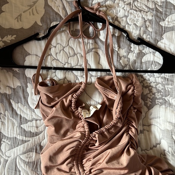 BNWOT Ruched Mini Dress - Picture 3 of 3